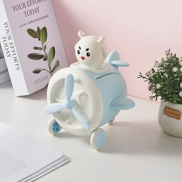 tirelire avion enfant