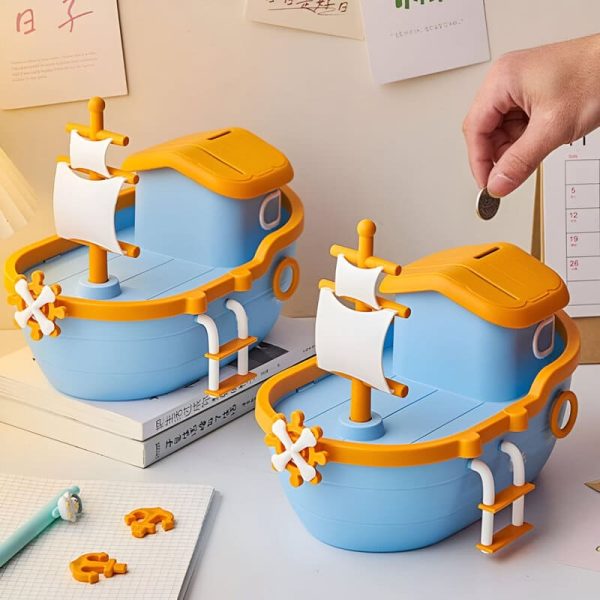 tirelire bateau enfant
