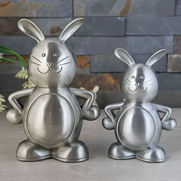 tirelire lapin métal