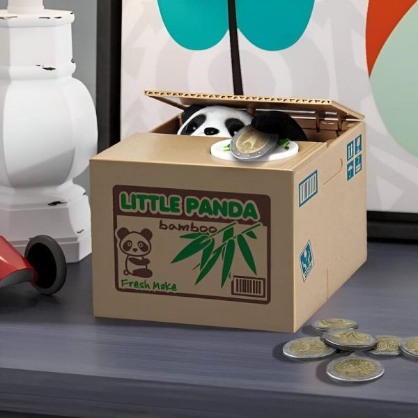 tirelire panda voleur