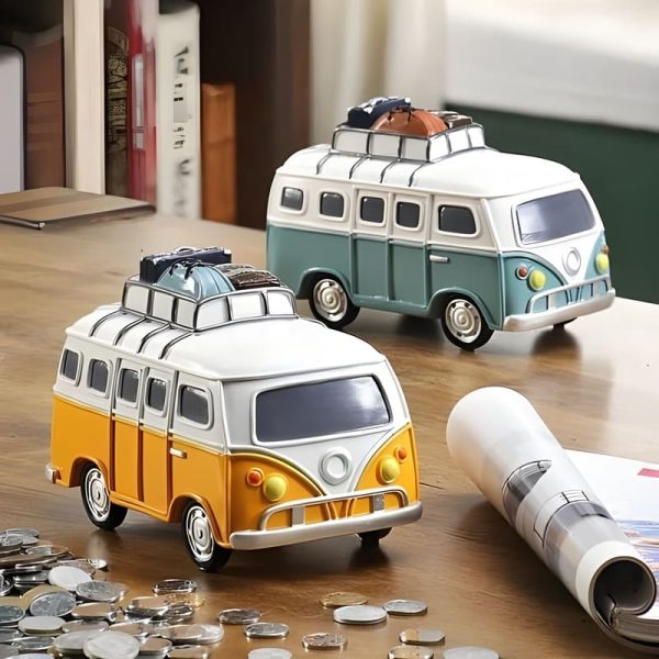 tirelire mini van rétro